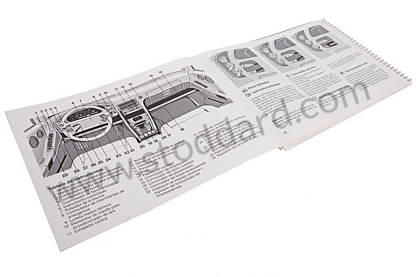 WKD92805091 - USER AND TECHNICAL MANUAL FOR YOUR VEHICLE IN SPANISH 928 1991 for Porsche 