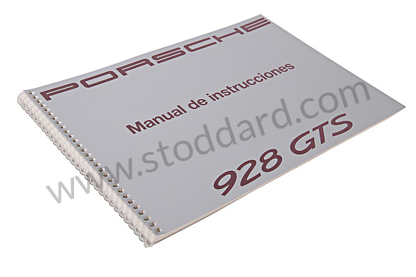WKD92805092 - USER AND TECHNICAL MANUAL FOR YOUR VEHICLE IN SPANISH 928 1992 for Porsche 