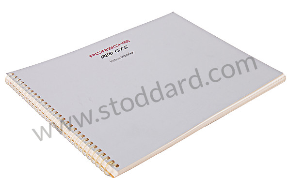 WKD92809193 - USER AND TECHNICAL MANUAL FOR YOUR VEHICLE IN DUTCH 928 GTS 1993 for Porsche 