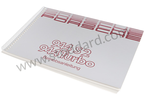 WKD94401090 - USER AND TECHNICAL MANUAL FOR YOUR VEHICLE IN GERMAN 944 S2 1990 for Porsche 