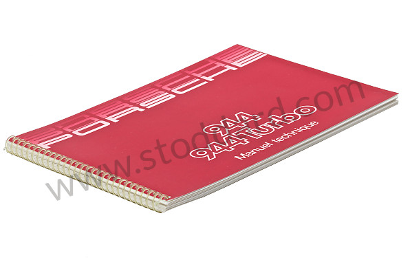WKD94403086 - USER AND TECHNICAL MANUAL FOR YOUR VEHICLE IN FRENCH 944 TURBO 1986 for Porsche 
