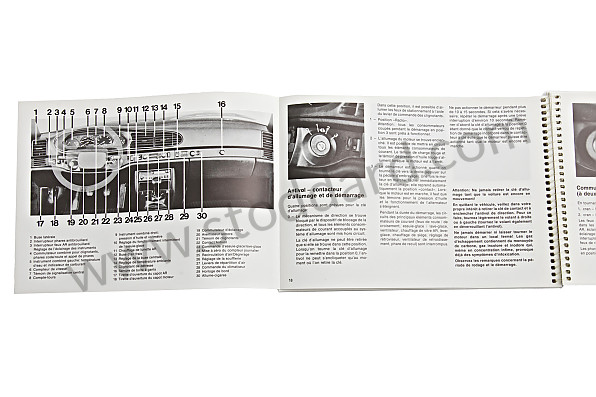 WKD94403086 - USER AND TECHNICAL MANUAL FOR YOUR VEHICLE IN FRENCH 944 TURBO 1986 for Porsche 