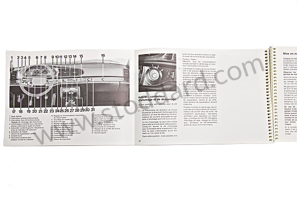 WKD94403088 - USER AND TECHNICAL MANUAL FOR YOUR VEHICLE IN FRENCH 944 TURBO 1988 for Porsche 