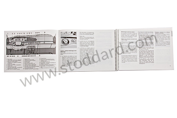 WKD94403091 - USER AND TECHNICAL MANUAL FOR YOUR VEHICLE IN FRENCH 944 1991 for Porsche 
