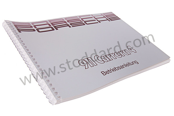 WKD96401089 - USER AND TECHNICAL MANUAL FOR YOUR VEHICLE IN GERMAN 964 1989 for Porsche 