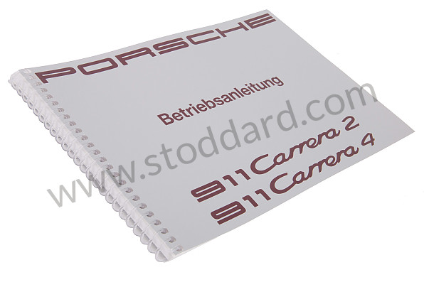 WKD96401091 - USER AND TECHNICAL MANUAL FOR YOUR VEHICLE IN GERMAN 911 1991 for Porsche 