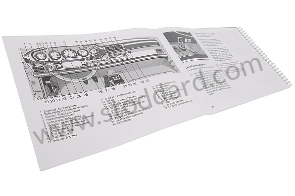 WKD96401091 - USER AND TECHNICAL MANUAL FOR YOUR VEHICLE IN GERMAN 911 1991 for Porsche 