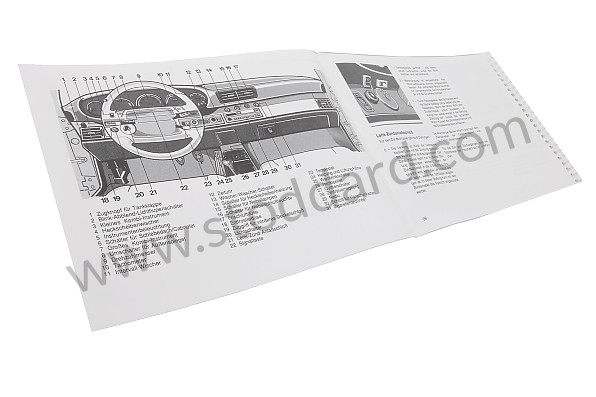 WKD96401092 - USER AND TECHNICAL MANUAL FOR YOUR VEHICLE IN GERMAN 911 CARRERA 1992 for Porsche 