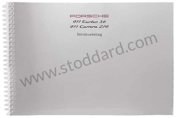 WKD96401093 - USER AND TECHNICAL MANUAL FOR YOUR VEHICLE IN GERMAN 911 1993 for Porsche 