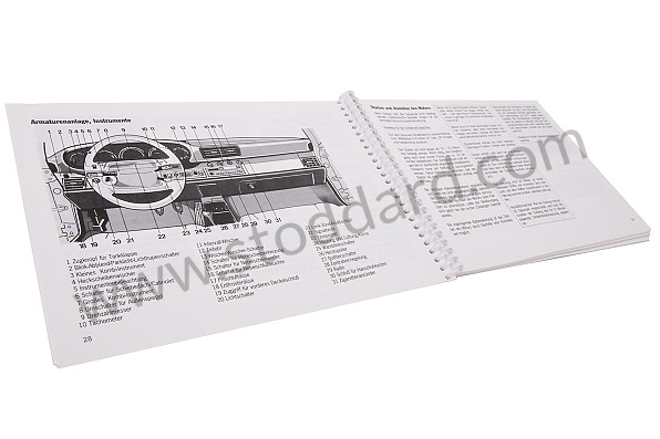 WKD96401093 - USER AND TECHNICAL MANUAL FOR YOUR VEHICLE IN GERMAN 911 1993 for Porsche 