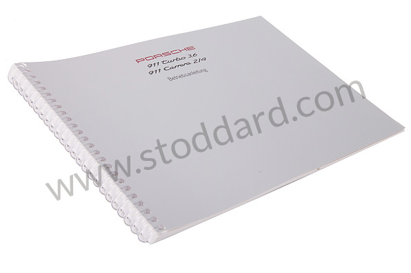 WKD96401093 - USER AND TECHNICAL MANUAL FOR YOUR VEHICLE IN GERMAN 911 1993 for Porsche 