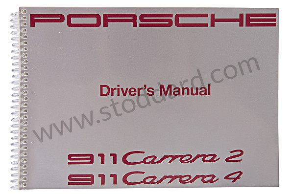 WKD96402091 - USER AND TECHNICAL MANUAL FOR YOUR VEHICLE IN ENGLISH 911 1991 for Porsche 