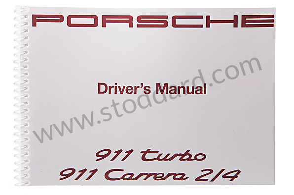 WKD96402092 - USER AND TECHNICAL MANUAL FOR YOUR VEHICLE IN ENGLISH 911 CARRERA 1992 for Porsche 