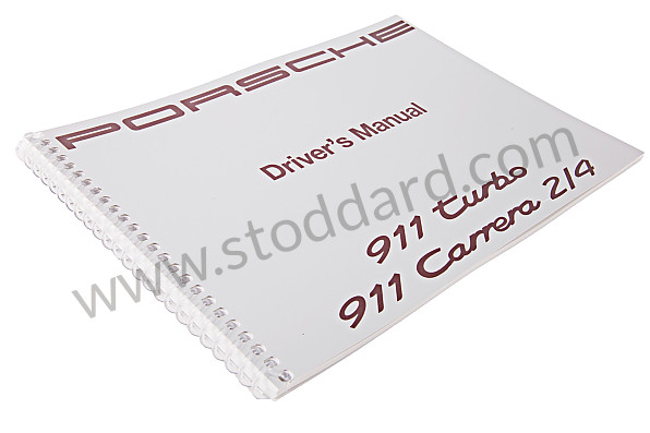 WKD96402092 - USER AND TECHNICAL MANUAL FOR YOUR VEHICLE IN ENGLISH 911 CARRERA 1992 for Porsche 