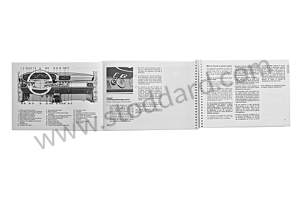 WKD96403092 - USER AND TECHNICAL MANUAL FOR YOUR VEHICLE IN FRENCH 911 CARRERA 1992 for Porsche 