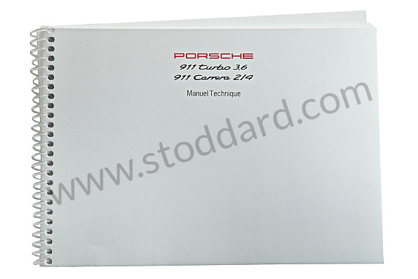WKD96403093 - USER AND TECHNICAL MANUAL FOR YOUR VEHICLE IN FRENCH 911 1993 for Porsche 