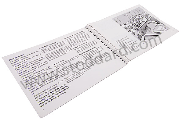 WKD96404090 - USER AND TECHNICAL MANUAL FOR YOUR VEHICLE IN ITALIAN 911 CARRERA 2 / 4 1990 for Porsche 
