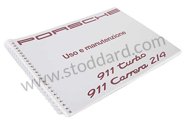 WKD96404092 - USER AND TECHNICAL MANUAL FOR YOUR VEHICLE IN ITALIAN 911 CARRERA 1992 for Porsche 