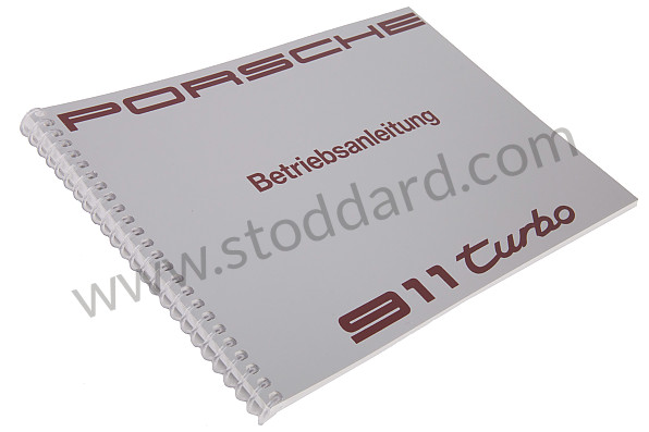 WKD96451091 - USER AND TECHNICAL MANUAL FOR YOUR VEHICLE IN GERMAN 911 TURBO 1991 for Porsche 