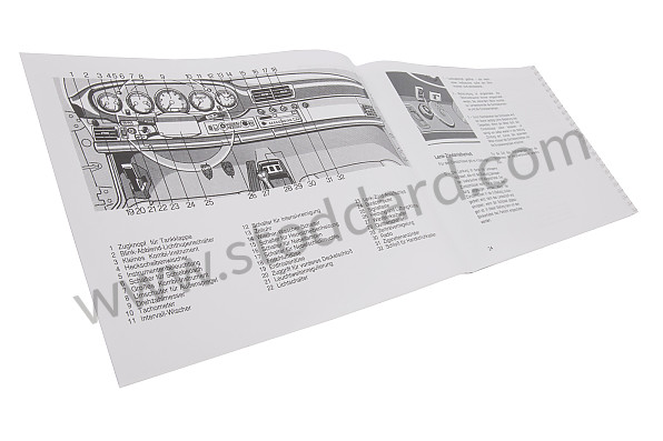 WKD96451091 - USER AND TECHNICAL MANUAL FOR YOUR VEHICLE IN GERMAN 911 TURBO 1991 for Porsche 