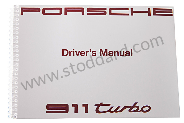 WKD96452091 - USER AND TECHNICAL MANUAL FOR YOUR VEHICLE IN ENGLISH 911 TURBO 1991 for Porsche 