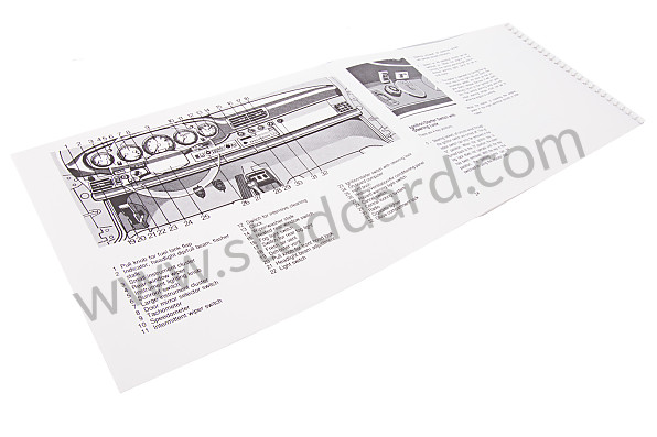 WKD96452091 - USER AND TECHNICAL MANUAL FOR YOUR VEHICLE IN ENGLISH 911 TURBO 1991 for Porsche 