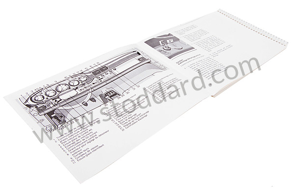 WKD96453091 - USER AND TECHNICAL MANUAL FOR YOUR VEHICLE IN FRENCH 911 TURBO 1991 for Porsche 