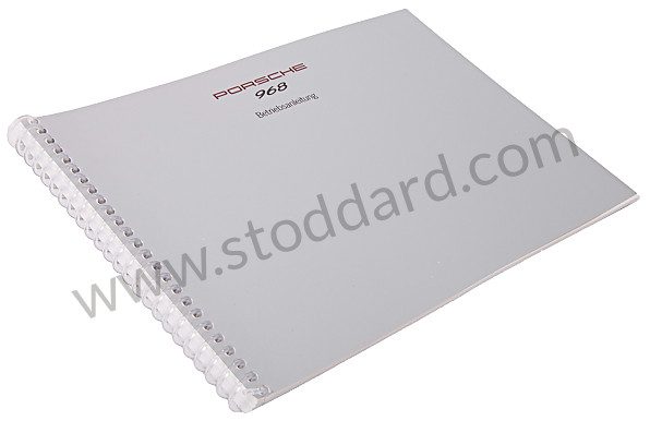 WKD96801093 - USER AND TECHNICAL MANUAL FOR YOUR VEHICLE IN GERMAN 968 1993 for Porsche 