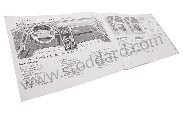 WKD96801093 - USER AND TECHNICAL MANUAL FOR YOUR VEHICLE IN GERMAN 968 1993 for Porsche 