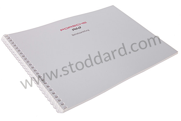 WKD96801094 - USER AND TECHNICAL MANUAL FOR YOUR VEHICLE IN GERMAN 968 1994 for Porsche 