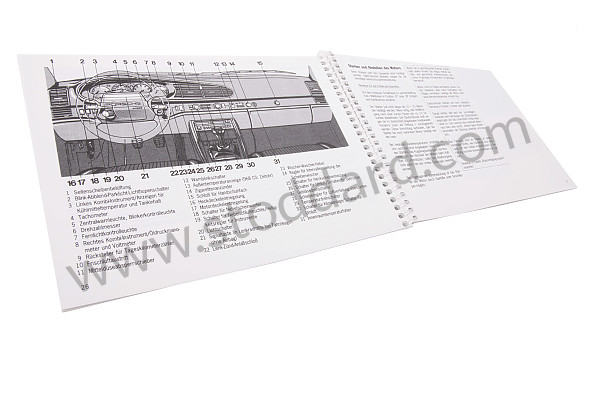 WKD96801094 - USER AND TECHNICAL MANUAL FOR YOUR VEHICLE IN GERMAN 968 1994 for Porsche 