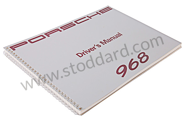 WKD96802092 - USER AND TECHNICAL MANUAL FOR YOUR VEHICLE IN ENGLISH 968 1992 for Porsche 