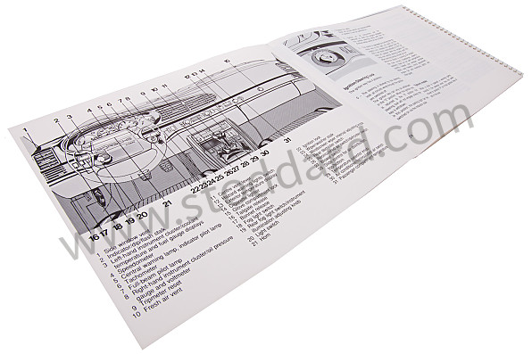 WKD96802092 - USER AND TECHNICAL MANUAL FOR YOUR VEHICLE IN ENGLISH 968 1992 for Porsche 