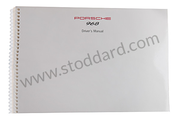 WKD96802093 - USER AND TECHNICAL MANUAL FOR YOUR VEHICLE IN ENGLISH 968 1993 for Porsche 