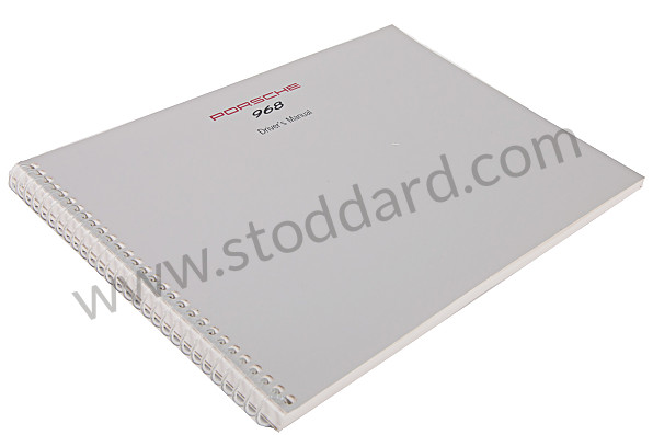 WKD96802093 - USER AND TECHNICAL MANUAL FOR YOUR VEHICLE IN ENGLISH 968 1993 for Porsche 