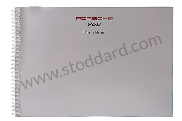WKD96802094 - USER AND TECHNICAL MANUAL FOR YOUR VEHICLE IN ENGLISH 968 1994 for Porsche 