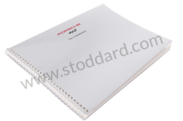 WKD96804094 - USER AND TECHNICAL MANUAL FOR YOUR VEHICLE IN ITALIAN 968 1994 for Porsche 