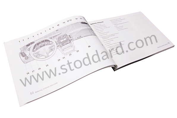 WKD98601004 - USER AND TECHNICAL MANUAL FOR YOUR VEHICLE IN GERMAN BOXSTER BOXSTER S 2004 for Porsche 