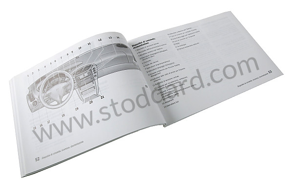 WKD98604002 - USER AND TECHNICAL MANUAL FOR YOUR VEHICLE IN ITALIAN BOXSTER BOXSTER S 2002 for Porsche 
