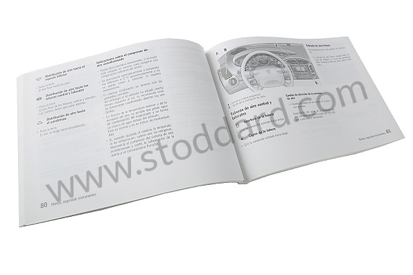 WKD98605001 - USER AND TECHNICAL MANUAL FOR YOUR VEHICLE IN SPANISH BOXSTER BOXSTER S 2001 for Porsche 