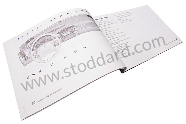 WKD98609101 - USER AND TECHNICAL MANUAL FOR YOUR VEHICLE IN DUTCH BOXSTER BOXSTER S 2001 for Porsche 