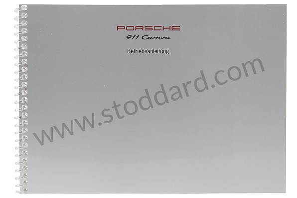 WKD99301094 - USER AND TECHNICAL MANUAL FOR YOUR VEHICLE IN GERMAN 911 CARRERA 911 TURBO 1994 for Porsche 