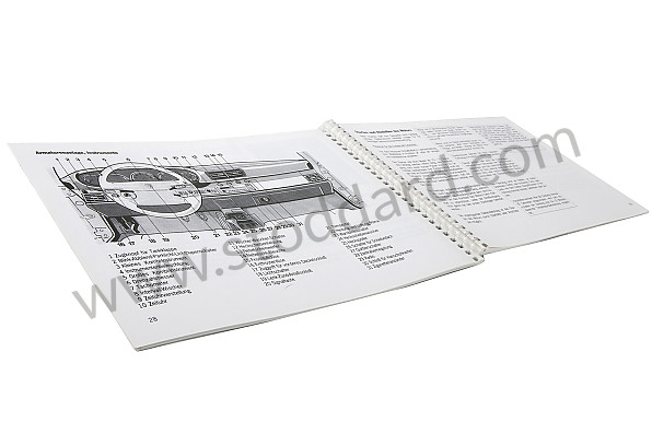 WKD99301094 - USER AND TECHNICAL MANUAL FOR YOUR VEHICLE IN GERMAN 911 CARRERA 911 TURBO 1994 for Porsche 