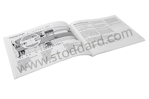 WKD99301098 - USER AND TECHNICAL MANUAL FOR YOUR VEHICLE IN GERMAN 911 CARRERA 911 TURBO 1998 for Porsche 