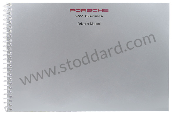 WKD99302094 - USER AND TECHNICAL MANUAL FOR YOUR VEHICLE IN ENGLISH 911 CARRERA 911 TURBO 1994 for Porsche 