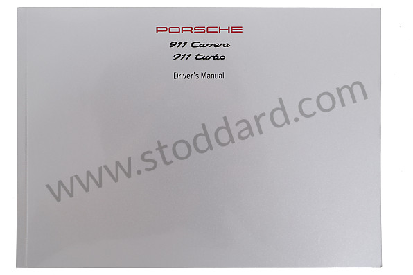 WKD99302098 - USER AND TECHNICAL MANUAL FOR YOUR VEHICLE IN ENGLISH 911 CARRERA 911 TURBO 1998 for Porsche 