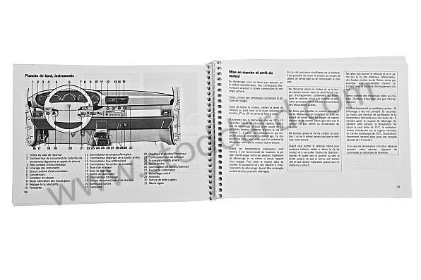 WKD99303094 - USER AND TECHNICAL MANUAL FOR YOUR VEHICLE IN FRENCH 911 CARRERA 911 TURBO 1994 for Porsche 