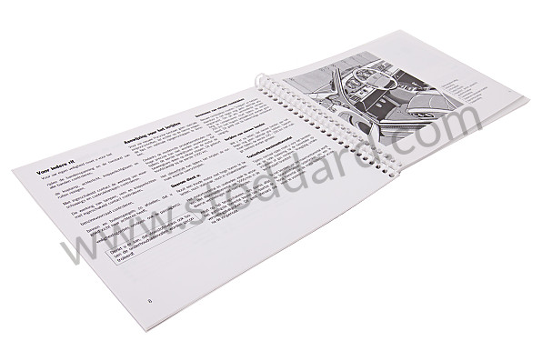 WKD99309194 - USER AND TECHNICAL MANUAL FOR YOUR VEHICLE IN DUTCH 911 CARRERA 911 TURBO 1994 for Porsche 