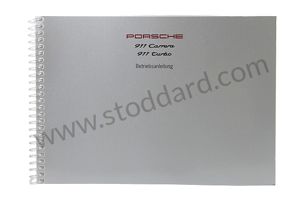 WKD99321095 - USER AND TECHNICAL MANUAL FOR YOUR VEHICLE IN GERMAN 911 CARRERA 911 TURBO 1995 for Porsche 