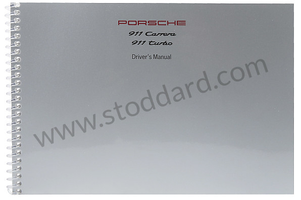 WKD99322095 - USER AND TECHNICAL MANUAL FOR YOUR VEHICLE IN ENGLISH 911 CARRERA 911 TURBO 1995 for Porsche 